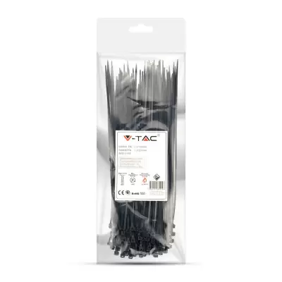 Brida cabluri - 2.5*200mm neagra set 100buc