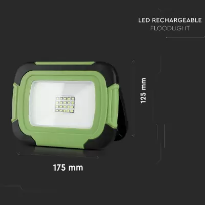 Proiector LED reincarcabil 10W Chip Samsung USB+ functie SOS IP44 4000K