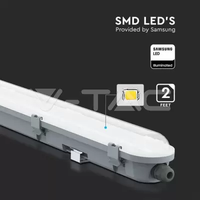 Lampa LED impermeabil Seria M 600mm 18W alb natural mat 120LM/W