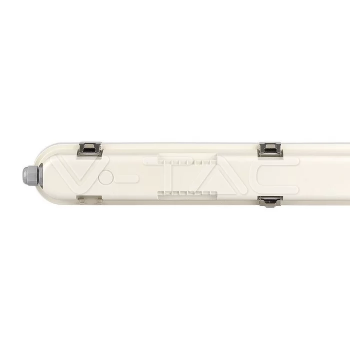 Lampa LED impermeabil Seria M 1500mm 48W alb rece mat SS clip 120LM/W kit emergenta