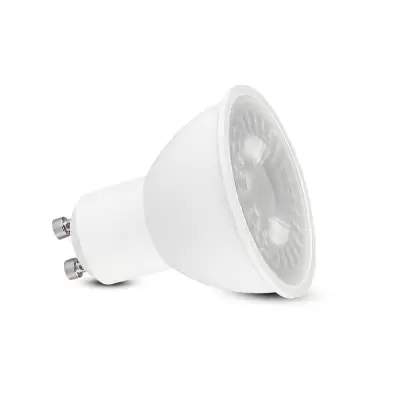 Bec spot LED 4.5W GU10 SMD corp alb plastic Alb rece - cutie 6 buc