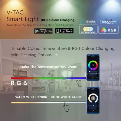 Bec LED - 10W E27 A60 smart WIFI RGB+2700K-6500K