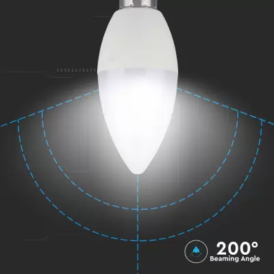 Bec LED 3.5W E14 lumanare RGB+alb rece dimabil cu telecomanda