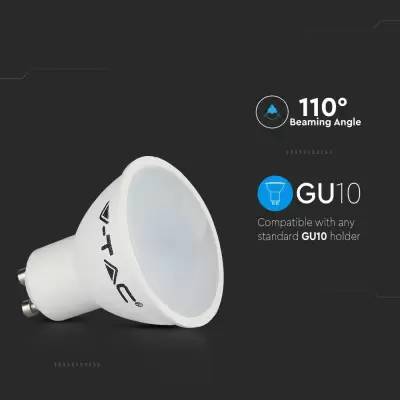 Bec spot LED 5.5W GU10 RGB+alb cald cu telecomanda