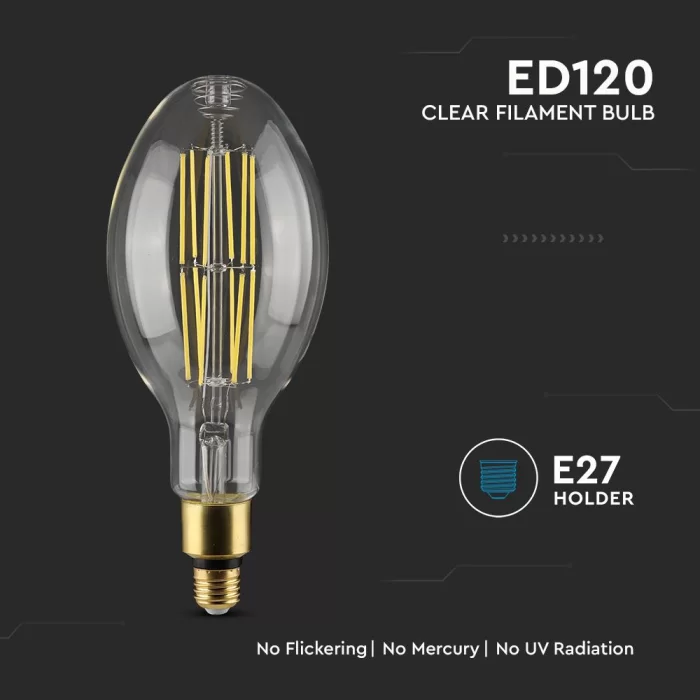 Bec LED 24W E27 ED120 transparent 160lm/w alb rece Evolution