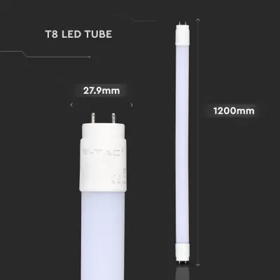 Tub LED T8 12W 120cm nanoplastic Alb cald 160 lm/w