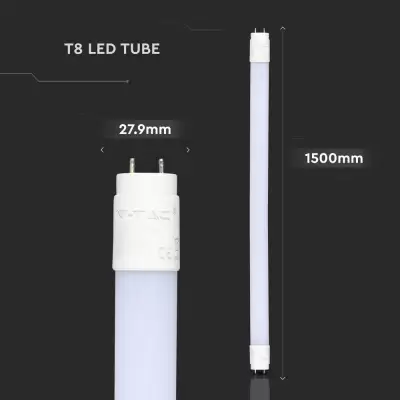 Tub LED T8 15W 150cm nanoplastic Alb natural 160 lm/w