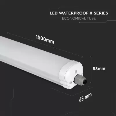 Lampa LED impermeabil Seria X 1500mm 32W alb natural 160 lm/W