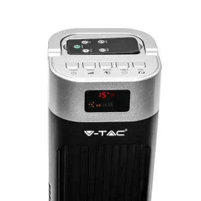 Ventilator vertical LED 55W cu display temperatura si telecomanda 46 Inch negru