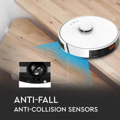 Aspirator Robotic Auto Încărcare Giroscop Laser Compatibil cu Amazon Alexa Google Home