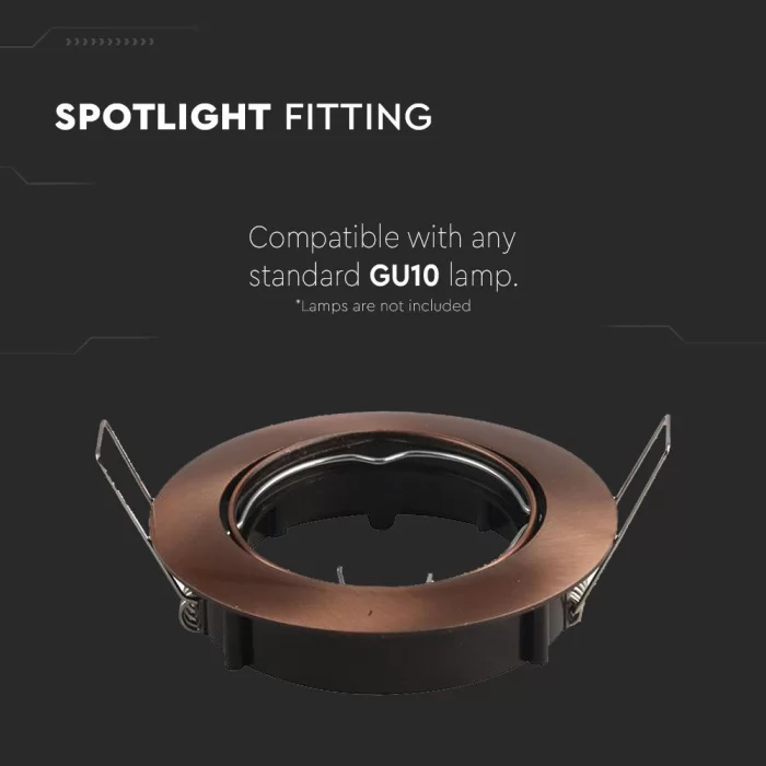 Corp Spot GU10 reglabil rotund bronz 