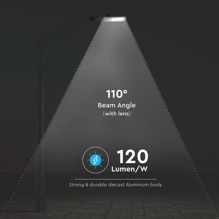 Proiector stradal LED chip Samsung slim 30W 6400K 135lm/w