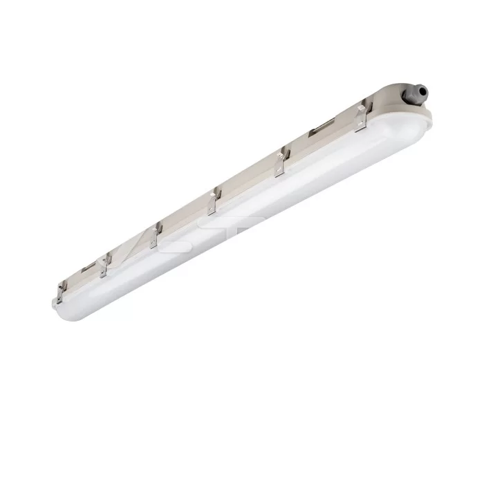 Lampa LED impermeabil Seria M 1200mm 36W alb natural mat SS clip 120LM/W