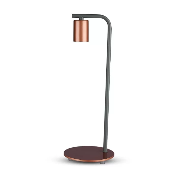 Lampa birou Designer E27 intrerupator bronz rosu