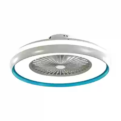 Ventilator tavan LED  compact 45W 3 in 1 telecomanda albastru
