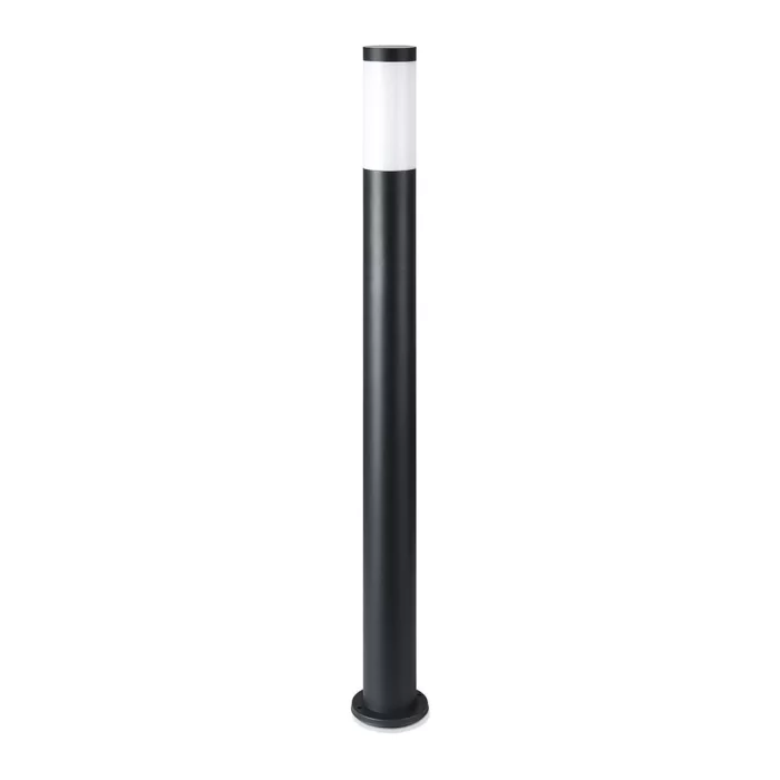 Lampa tip stalp gradina Е27 110cm otel inoxidabil neagra IP44
