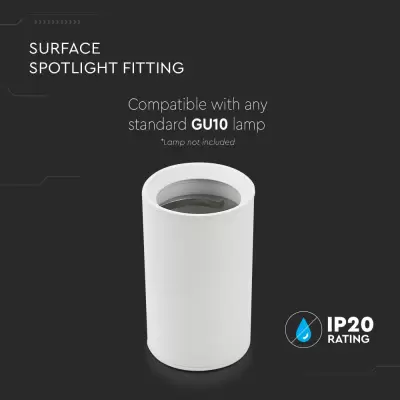 Corp spot GU10 aplicat alb ( H : 1000mm )