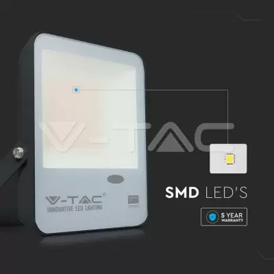 Proiector LED cu senzor de lumina 30W corp negru SMD Chip Samsung Alb rece