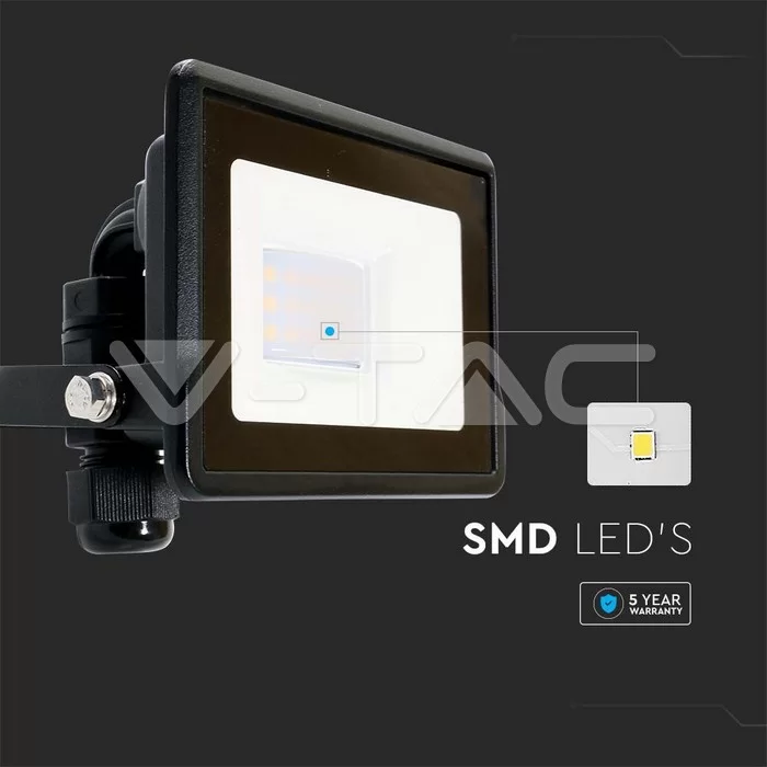 Proiector LED 10W corp negru SMD Chip Samsung conectare etansa Alb rece