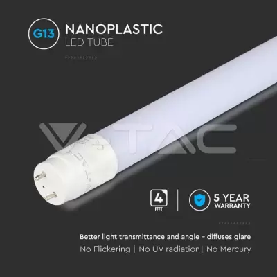 Tub LED chip Samsung 120 cm 16.5W G13 nano plastic Alb rece
