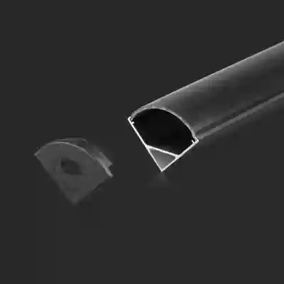 Profil aluminiu 2000 x 15.8 x 15.8 mm negru