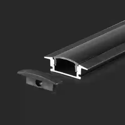 Profil aluminiu 2000 x 24.7 x 7 mm negru