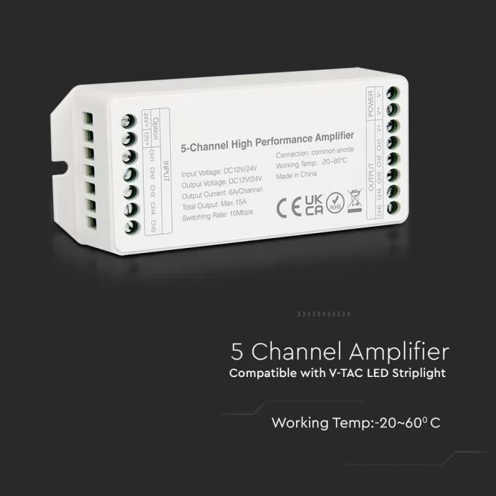 Amplificator 5 canale pentru banda LED