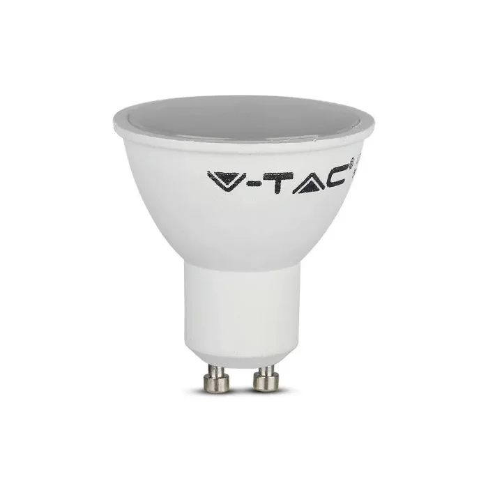 Set bec spot LED 4.5W GU10 corp alb plastic Alb rece - 3 buc/cutie