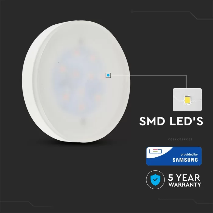 Bec spot LED chip Samsung 6.4W Gx53 Plastic Alb natural