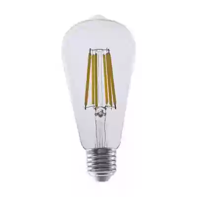 Bec LED filament 4W E27 ST64 210lm/w alb cald