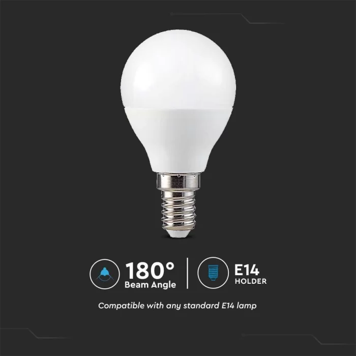 Bec LED4.8W E14 P45 RGB +alb cald dimabil cu telecomanda RF