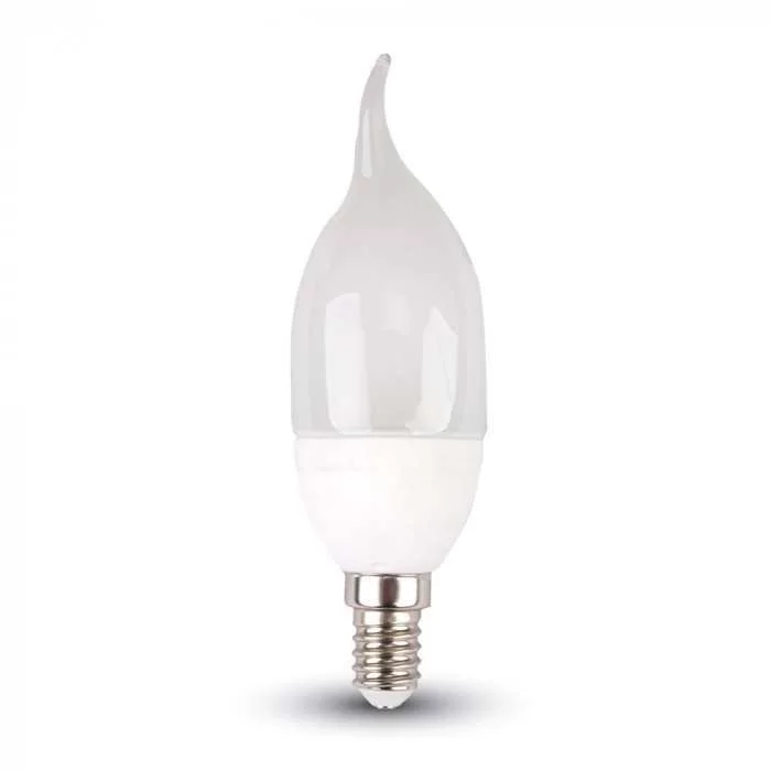 Bec LED 4W E14 tip lumanare flacara Alb natural