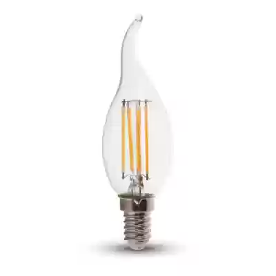 Bec LED filament 4W E14 tip lumanare flacara Alb natural