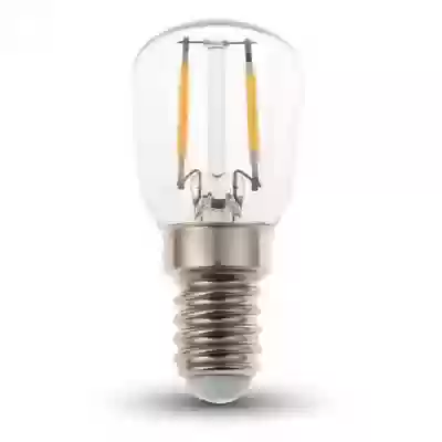 Bec LED filament 2W E14 ST26 Alb rece