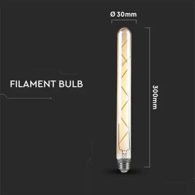 Bec LED filament 7W E27 T30 Amber 2200K