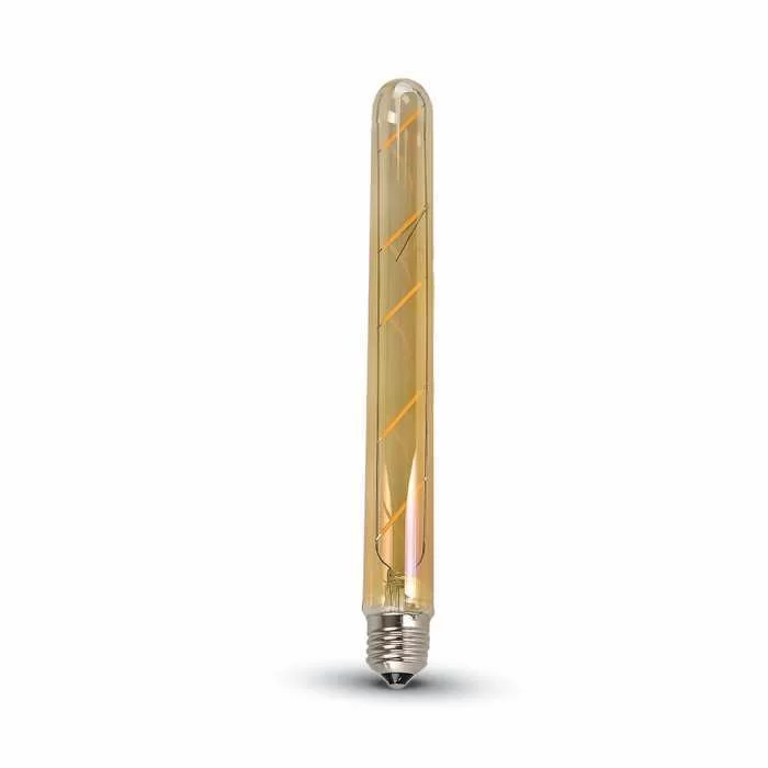 Bec LED filament 5W E27 T30 Amber Alb cald