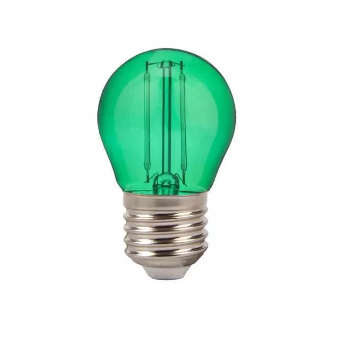 Bec LED filament 2W E27 G45 Verde