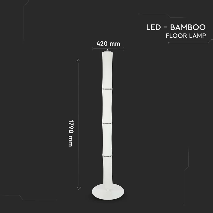 Lampadar LED 65W Alb cald dimabil control tactil