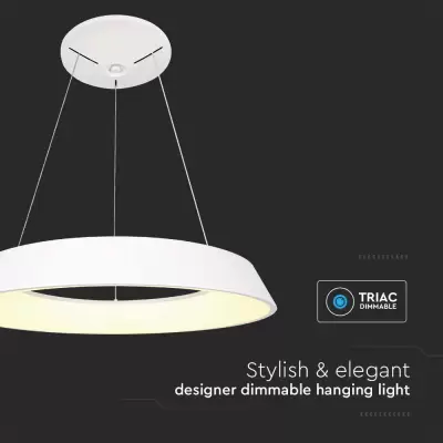Lampa suspendata LED Designer 48W dimabila alba 3000K