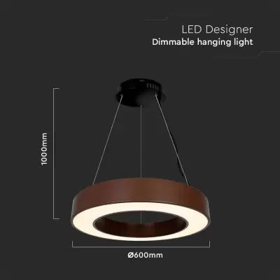 Lampa suspendata LED Designer 50W dimabila ruginie 3000K