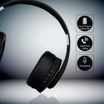 Căști Bluetooth Fără Fir Reglabile 500mAh Negre