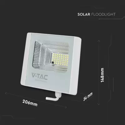 Proiector 12W LED Solar 6400K corp alb