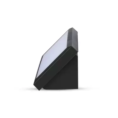 Lampa 12W aplicata de exterior dreptunghiulara corp negru IP65 alb rece