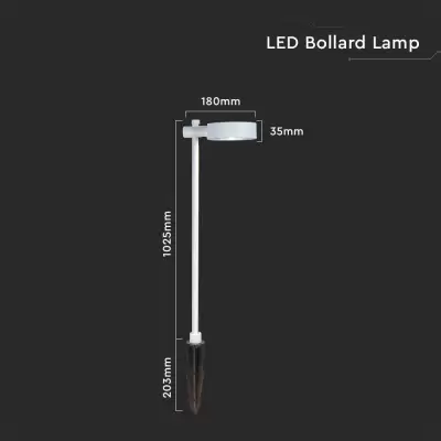 Lampa LED gradina 2in1 7W alb 3000K IP65