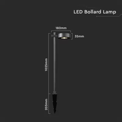 Lampa LED gradina 2in1 7W negru 4000K IP65