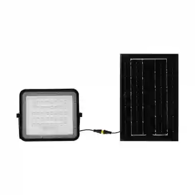 Proiector 6W LED Solar 6400K baterie inlocuibila cablu 3m corp negru 