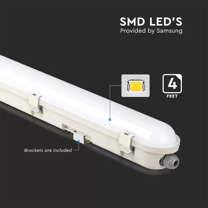 Lampa LED impermeabila chip Samsung 60W 120cm 120 lm/w  Alb rece