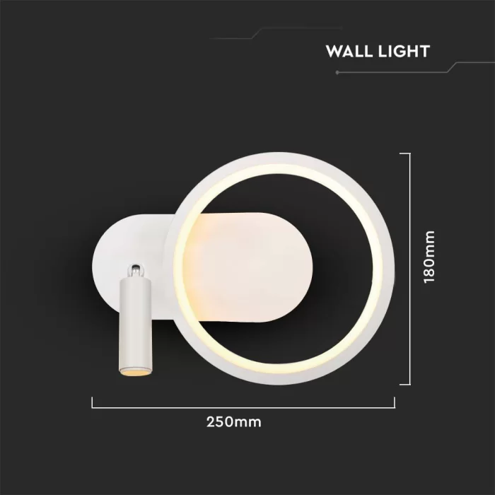 Lampa LED perete designer 14W 250*100*180MM alb 4000K