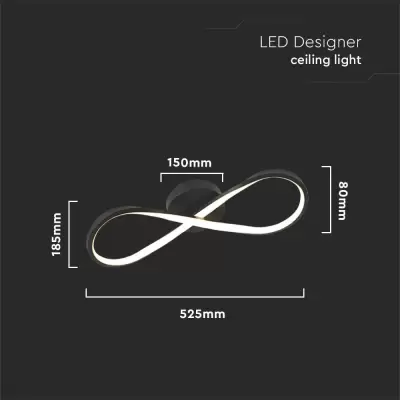 Plafoniera LED designer 24W Infinity 3000K