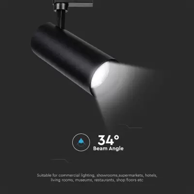 Lampa LED sina chip Samsung 35W corp negru alb natural